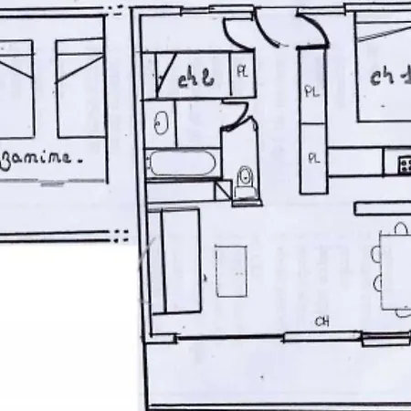 Confortable, 6 Personnes, 2 Chambres, 1 Mezzanine - Bld2
